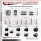 Service Caster 2'' Black Floor Safe Twin Wheel Casters with Brakes Top Plate , 4PK SCC-TP02S50-TPR-BLK-B-4 - alternate 2